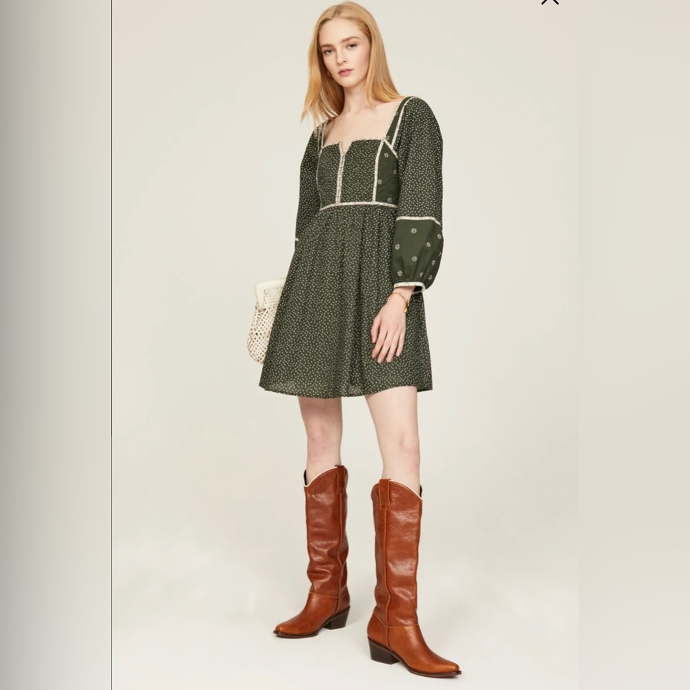 Madewell Simi Patchwork Mini Dress - size 4